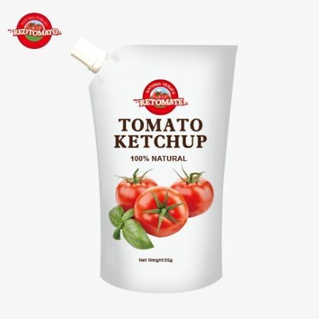Sesuai dengan Standar Produksi Internasional Sachet Ketchup Beraroma Alam Murni 56g Ini Memenuhi Standar OEM