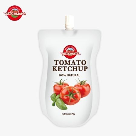 70g sachet ketchup dengan rasa alami murni adalah harga pabrik Itu memenuhi standar internasional