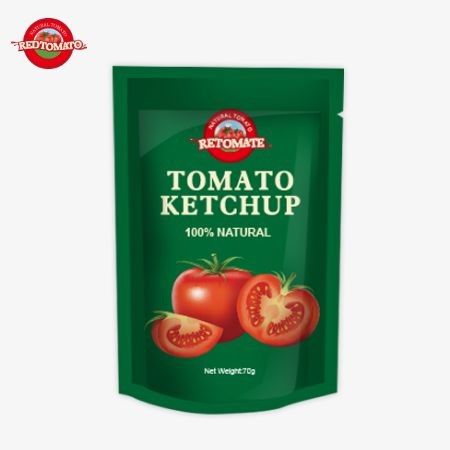 70g sachet ketchup dengan rasa alami murni adalah harga pabrik dan memenuhi standar internasional