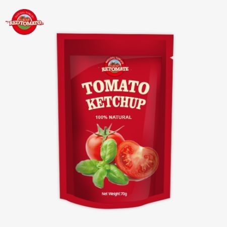 Kami menawarkan tas ketchup 70g yang sesuai dengan standar internasional yang tersedia dengan harga pabrik.