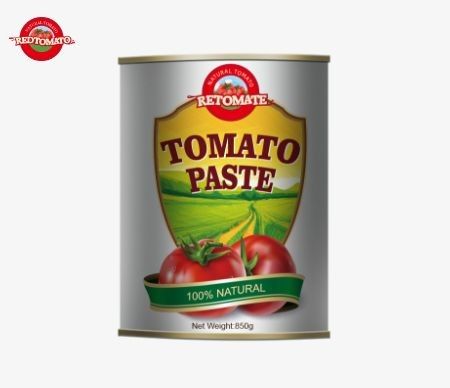 850 g pasta tomat kaleng untuk meningkatkan rasa dalam sup dan rebusan