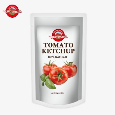 OEM China Harga Pabrik 100g manis dan asam Sachet alami Ketchup Dipping Saus Kantong