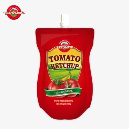 OEM China Harga Pabrik 100g manis dan asam alami ketchup Sachet Standar HACCP