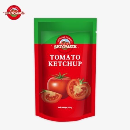 Kami memproduksi kantong ketchup 140g yang memenuhi standar internasional dan tersedia dengan harga pabrik