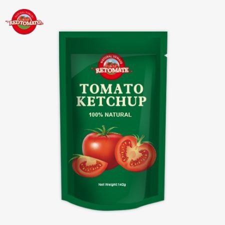 OEM 140g Sachet Ketchup yang memenuhi standar internasional dan tersedia dengan harga pabrik.