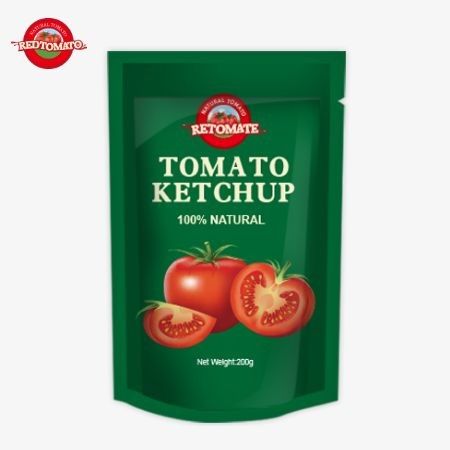 OEM 200g Sachet Ketchup Pure Natural Flavor Perfect Untuk Harga Pabrik China