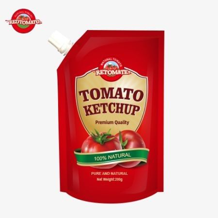 OEM 200g Sachet Ketchup Dengan Rasa Alam Murni Sempurna Untuk Harga Pabrik Di Cina