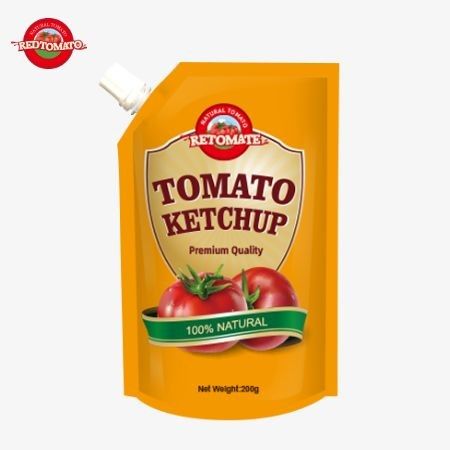 Kami memproduksi 200g kantong ketchup yang mematuhi standar internasional dan ditawarkan dengan harga pabrik