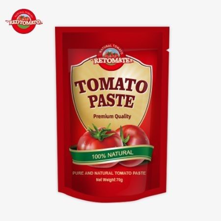 Redtomato Brand 70g Premium Double Concentrated Tomato Paste Bag - Rasa yang Kaya Desain Stand-Up yang Nyaman