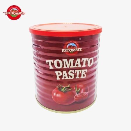 Pasta Tomat Kalengan Merek Sendiri Retomate 800g Brix 28-30% Sediakan Desain Merek dan Kemasan