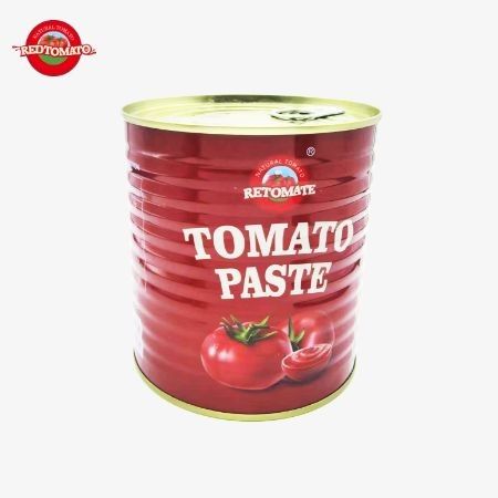 Pasta Tomat Kalengan Merek Sendiri Retomate 800g Brix 28-30% Sediakan Desain Merek dan Kemasan