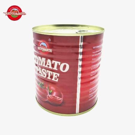 Pasta Tomat Kalengan Merek Sendiri Retomate 800g Brix 28-30% Sediakan Desain Merek dan Kemasan