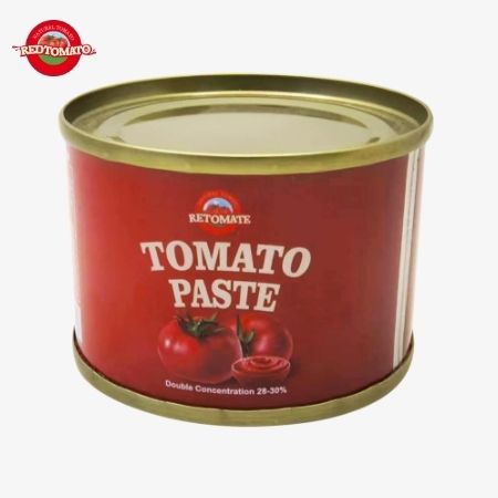 Retomate 70g Pasta Tomat Kalengan Dengan Brix 28–30% Tersedia Di Bawah Merek Sendiri Juga Dilengkapi Dengan Layanan Desain Merek Dan Kemasan Lengkap