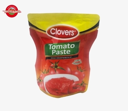 Cengkeh 70 g pasta tomat vertikal, terkonsentrasi hingga 28-30% Brix Produk kualitas yang sama tersedia atas permintaan