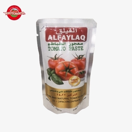 ALFAYLAQ Merek 70g Sachet Stand Up Tomato Paste Terkonsentrasi Untuk Brix 22 ∼24%