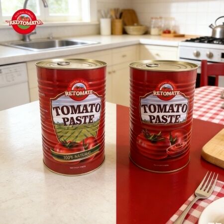 RETOMATE Pasta Tomat Berkualitas Tinggi Dengan 4500g Bulk Packaging 28-30 Brix Packaged Type