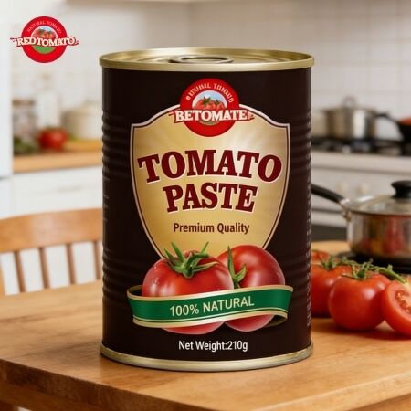 210g Pasta Tomat Kalengan Memenuhi Standar Keamanan Pangan yang Diakui Secara Global FDA ISO HACCP BRC