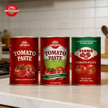 400g pasta tomat kaleng memenuhi standar produksi ISO HACCP BRC FDA
