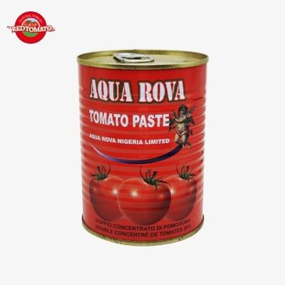 425g Pasta Tomat Kaleng Dalam Kaleng Dengan Tutup Mudah Terbuka 30%-100% Kemurnian