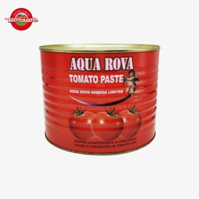 Semua Pasta Tomat Kaleng Alami 2200g Tidak Ada Aditif 30%-100% Kemurnian