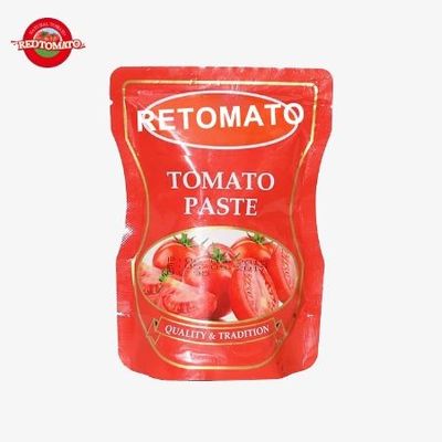 Pasta Tomat Asam Manis Dalam Kantong Berdiri 140g 30%-100% Kemurnian