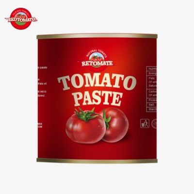 Pasta Tomat Merah Kaleng 70g Per Tin Hard Open Lid 30%-100% Kemurnian