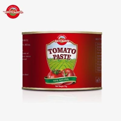 Dikemas dengan mudah 70 gram Kaleng Pakai ramah Pasta Tomat Garam Manis