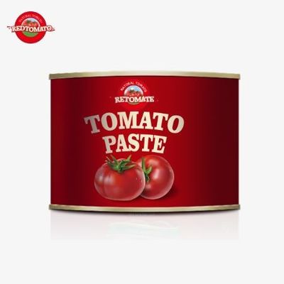 70 gram Tin Featuring A Easy-Open Lid Housing Premium Grade Canned Tomato Concentrate Di dalam