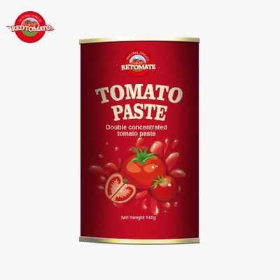 140g pasta tomat kaleng dengan sertifikasi QS yang sangat nyaman