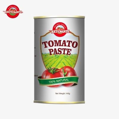 140g Kaleng Gourmet Tomato Paste Kualitas Premium Nyaman Tutup Mudah Terbuka
