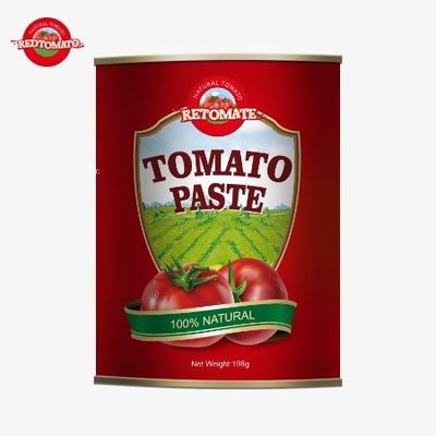 198 gram pasta tomat kaleng yang diproduksi sesuai dengan standar produksi ISO HACCP BRC dan FDA