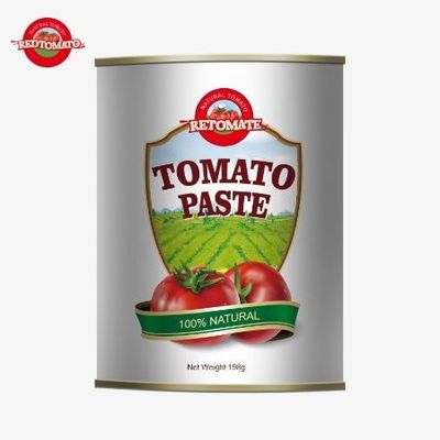 Pasta tomat kaleng 198g mematuhi ISO HACCP dan standar BRC serta FDA