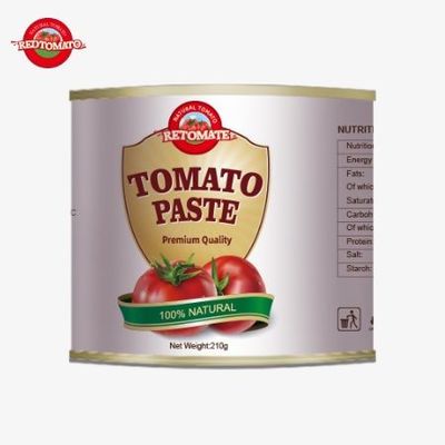 210g Pasta Tomat Kaleng Memenuhi Standar Internasional ISO HACCP BRC Dan FDA