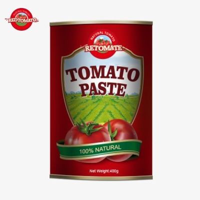 400g tomat pasta kaleng Standar internasional termasuk ISO HACCP BRC dan FDA