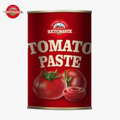 Produksi kaleng pasta tomat 425g memenuhi standar global, termasuk ISO HACCP BRC dan peraturan FDA