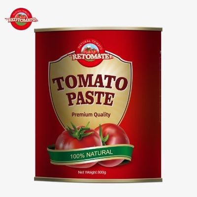 800g Pasta Tomat Kaleng Memenuhi Standar Global ISO HACCP BRC Dan FDA