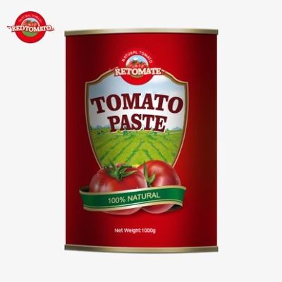 Produsen Pasta Tomat Kaleng 1000g Berkualitas Tinggi Menawarkan Layanan OEM