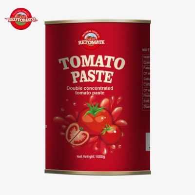 Produsen Pasta Tomat Kaleng Premium 1000g Menyediakan Solusi OEM