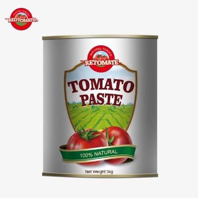 Pasta Tomat Kaleng 3kg Dalam 28-30% Brix Dengan Harga Terbaik Di Pabrik
