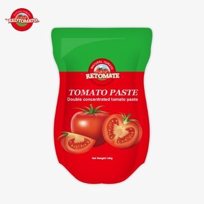 140g Stand-up Sachet of Sweet and Sour Tomato Paste, Tersedia dalam 22% hingga 30% kemurnian