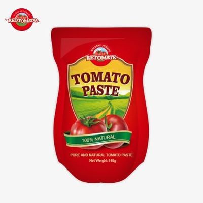 140g Stand-up Sachet of Sweet and Sour Tomato Paste, Tersedia dalam Tingkat Kemurnian 22% hingga 30%