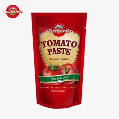 Sertifikat FDA untuk pasta tomat terkonsentrasi ganda 200g dalam kantong berdiri
