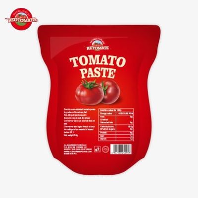 340g Stand-up Sachet of Tomato Paste Memenuhi ISO, HACCP dan BRC Factory Price Adherence