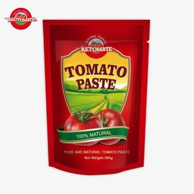 500g Stand-up Sachet of Tomato Paste memberikan kemasan yang nyaman dan rasa yang lezat