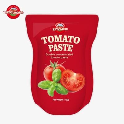Stand-Up Sachet Tomato Paste 1100g 30%-100% Kejernihan Manis Dan Asam
