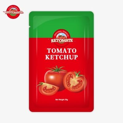 OEM 50g Sachet Ketchup Menawarkan Kemasan Mudah Digunakan Untuk Harga Pabrik