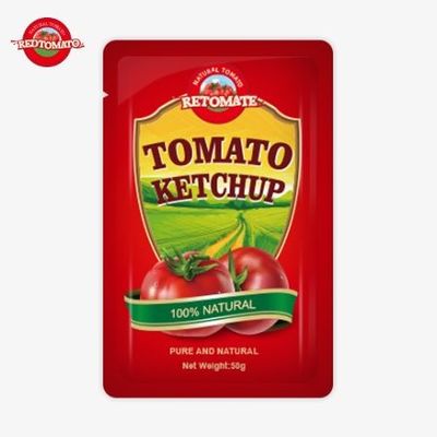 Pabrik Custom 50g S Sachet Ketchup Untuk Memberikan Sertifikasi ISO HACCP FDA Terlaris Dunia