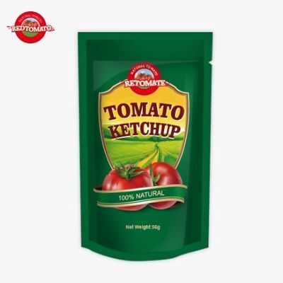 OEM-Standard 56g Sachet Ketchup Beraroma Alami Sesuai dengan Standar Internasional