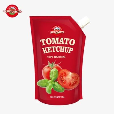OEM China Harga Pabrik Dipping Saus Kantong Ketchup 100g Manis Dan Asam Pure Natural Condiment