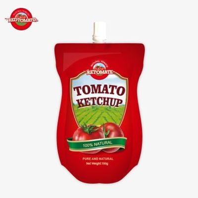 China OEM Harga Pabrik 100g Manis Dan Asam Sachet Ketchup Kantong Semua-alami Bumbu
